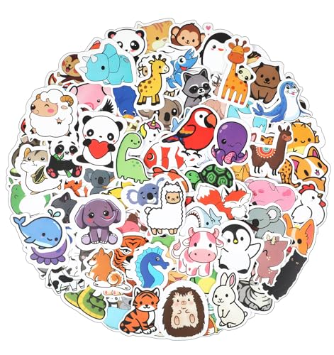 200-Teilig Tiersticker, Sticker Tiere mit Verschiedene Tiermuster, Wasserfest & Rückstandsfrei für Kinderprodukte und verschiedene Oberflächen – Ungiftige Kinder-Sicherheit mit Starker Haftung 200-Teilig Tiersticker, Sticker Tiere mit Verschiedene Tiermuster, Wasserfest & Rückstandsfrei für Kinderprodukte und verschiedene Oberflächen – Ungiftige Kinder-Sicherheit mit Starker Haftung von ValueBargain