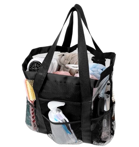 Dusch-Caddy, Netzstoff, tragbare Badezimmertasche, schnell trocknend, große Duschtaschen mit 7 verbesserten tiefen Seitentaschen für Wohnheim, College-Essentials, Reisen, Camping, Fitnessstudio Dusch-Caddy, Netzstoff, tragbare Badezimmertasche, schnell trocknend, große Duschtaschen mit 7 verbesserten tiefen Seitentaschen für Wohnheim, College-Essentials, Reisen, Camping, Fitnessstudio von ValueBargain
