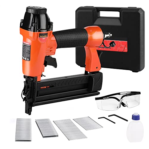 ValueMax 2 in 1 Druckluftnagler Profi Drucklufttacker inkl. 400 Klammern & Nägel, max 8,3 bar Druckluft Nagelpistole mit Sicherheitsnase für Werkstatt und Haus (Nägel bis 50mm, Klammern bis 40mm) ValueMax 2 in 1 Druckluftnagler Profi Drucklufttacker inkl. 400 Klammern & Nägel, max 8,3 bar Druckluft Nagelpistole mit Sicherheitsnase für Werkstatt und Haus (Nägel bis 50mm, Klammern bis 40mm) von ValueMax
