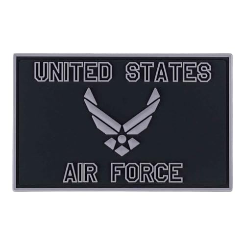 3D Rubber Patch United States Air Force 8 x 5 cm schwarz Luftwaffe Vereinigte Staaten von Amerika USA von Van Os