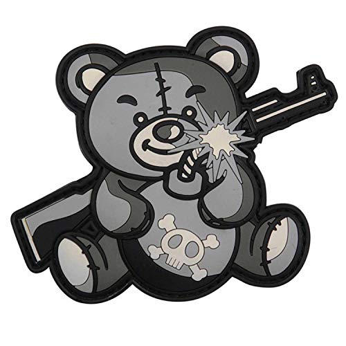Patch 3D PVC Terror Teddy Bear Gris 101 Incorporated von Van Os