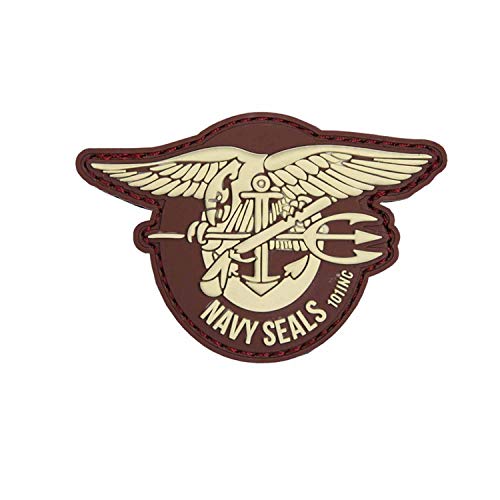 Van Os Emblem 3D PVC Navy Seals Klett Patch Abzeichen Aufnäher braun von Van Os
