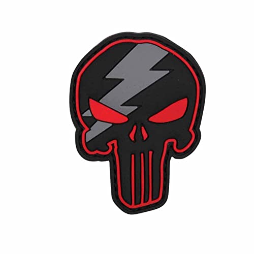 Van Os Emblem 3D PVC Punisher Thunder rot #12056 von Van Os