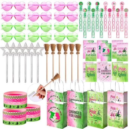 Vanblue 72 Stück rosa und grüne Hexen-Partygeschenke, Geburtstagsdekorationen, Sternstäbe, Brillen, Geschenktüten, Pinata, Klassenzimmer, Belohnungen für Kinder, Studenten, Geburtstagsgeschenk Vanblue 72 Stück rosa und grüne Hexen-Partygeschenke, Geburtstagsdekorationen, Sternstäbe, Brillen, Geschenktüten, Pinata, Klassenzimmer, Belohnungen für Kinder, Studenten, Geburtstagsgeschenk von Vanblue