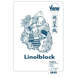 Linolblock Japanpapier 23x31cm 45g/m² 20 Blatt von Vang