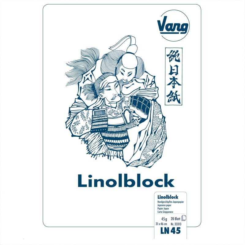 Linolblock Japanpapier 31x46cm 45g/m² 20 Blatt von Vang