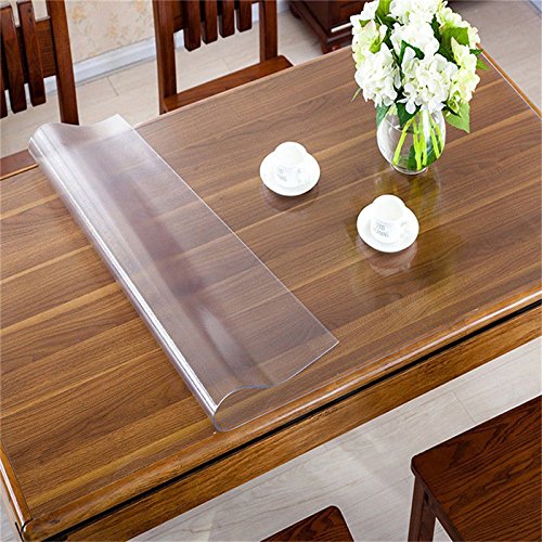 Vanillaflex Tischdecke Tischfolie Schutzfolie Folie transparent 100 cm Breit Ca 2.5mm (210x100cm) von Vanillaflex
