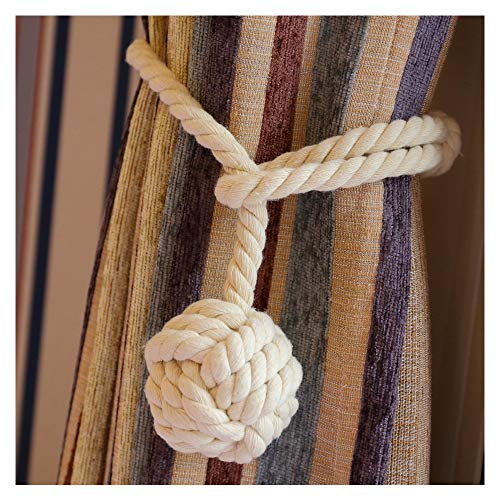 EIN Paar handgefertigte Vorhang-Bindebänder, Zubehör für Quasten-Bindebänder aus Baumwolle von Vankra