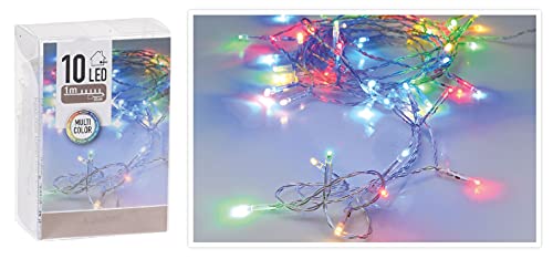 3 x 10er TIMER Micro LED bunt Lichterkette AA für Party, Garten, Weihnachten, Halloween, Hochzeit, Beleuchtung LED Lichterkette batteriebetrieben normales Kabel (30 LEDs Bunt/Multicolor) von Vanorell
