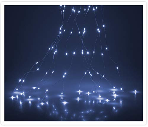 Vanorell 200 LEDs Lichterbündel kaltweiß Lichterregen LED Stränge Lichterstränge Lichterbüschel Lichterstrang Lichterkette Wasserfall innen außen Vanorell 200 LEDs Lichterbündel kaltweiß Lichterregen LED Stränge Lichterstränge Lichterbüschel Lichterstrang Lichterkette Wasserfall innen außen von Vanorell