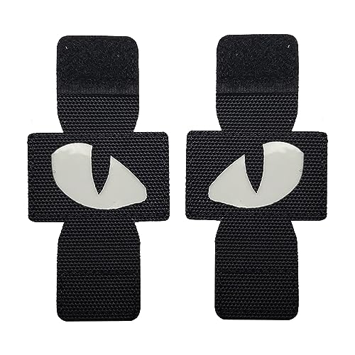 Cat Tiger Eyes Hook and Loop Fastener Glow in The Dark Combat Sticker Flower Patch Hat Helmet System Patches Tactical Military Army Moral Embroidered Sew on Motorcycle Biker Sew on Tags (A) von Vansza
