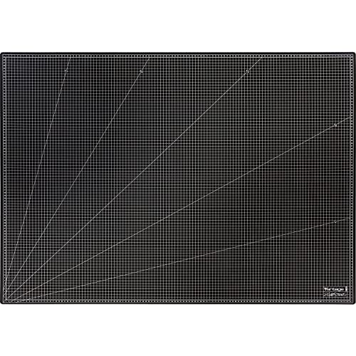 Vantage Schneidematte A0 (90 x 120 cm, selbstheilend, beidseitig nutzbar, mit Raster) schwarz von Vantage