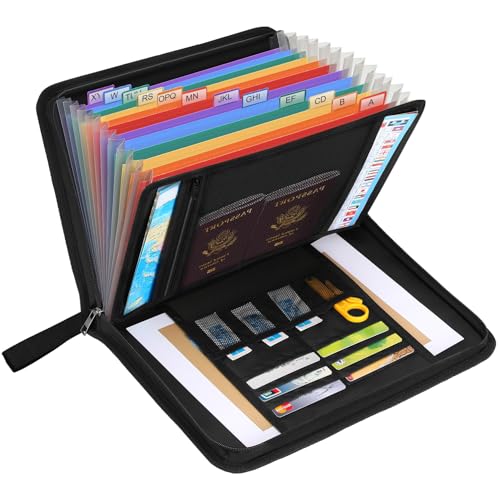 Feuerfeste Dokumententasche, feuerfeste Aktenordner, wichtige Dokumente, Safe Box, 13 Taschen Feuerfeste Dokumententasche, feuerfeste Aktenordner, wichtige Dokumente, Safe Box, 13 Taschen von Vanulee