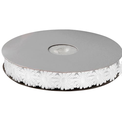 Vanyibro Spitzenband mit Gänseblümchen, 20 Meter, Stickerei, Spitzenband, Vintage, dekorative Spitze, Satin für Handwerk, Kleid, Kleidung, Hochzeit, DIY Vanyibro Spitzenband mit Gänseblümchen, 20 Meter, Stickerei, Spitzenband, Vintage, dekorative Spitze, Satin für Handwerk, Kleid, Kleidung, Hochzeit, DIY von Vanyibro