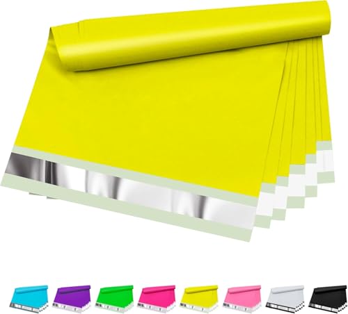 Vapulcio Poly-Versandtaschen, 25,4 x 33 cm, 200 Stück, gelbe Versandtaschen für Kleidung, reißfeste und wasserdichte Versandtaschen, selbstverschließend und Privatsphäre, geschützte Verpackungsbeutel Vapulcio Poly-Versandtaschen, 25,4 x 33 cm, 200 Stück, gelbe Versandtaschen für Kleidung, reißfeste und wasserdichte Versandtaschen, selbstverschließend und Privatsphäre, geschützte Verpackungsbeutel von Vapulcio