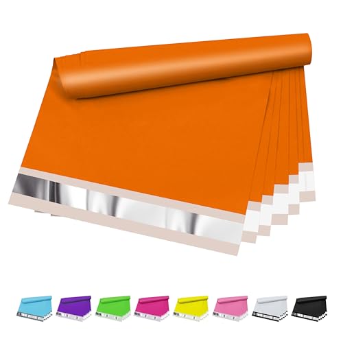 Vapulcio Versandtaschen aus Kunststoff, 25,4 x 33 cm, 25 Stück, Orange, 2,4 mm Dicke, wasserdichte und reißfeste Versandtaschen für Kleidung, manipulationssicher, selbstverschließend, Polybeutel Vapulcio Versandtaschen aus Kunststoff, 25,4 x 33 cm, 25 Stück, Orange, 2,4 mm Dicke, wasserdichte und reißfeste Versandtaschen für Kleidung, manipulationssicher, selbstverschließend, Polybeutel von Vapulcio