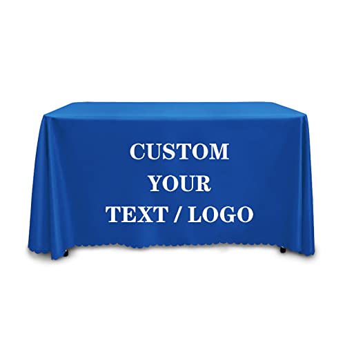 Custom-Tischdecke Läufer-Personalisierte Customize-Foto-Logo-Text - Personalisierte fügen Sie Ihr eigenes Logo benutzerdefinierte Tischdecke für Messeveranstaltungen (8FT 137 x 81 (349 * 207cm)) von Varnmrop