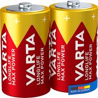 2 VARTA Batterien LONGLIFE Max Power Mono D 1,5 V von Varta