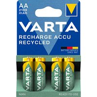 4 VARTA Akkus RECHARGE ACCU Recycled Mignon AA 2.100 mAh von Varta