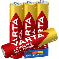 4 VARTA Batterien LONGLIFE Max Power Micro AAA 1,5 V von Varta