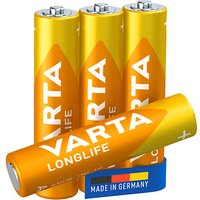 4 VARTA Batterien LONGLIFE Micro AAA 1,5 V von Varta