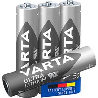 4 VARTA Batterien ULTRA LITHIUM Micro AAA 1,5 V von Varta
