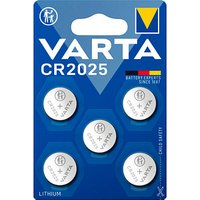 5 VARTA Knopfzellen CR2025 3,0 V von Varta