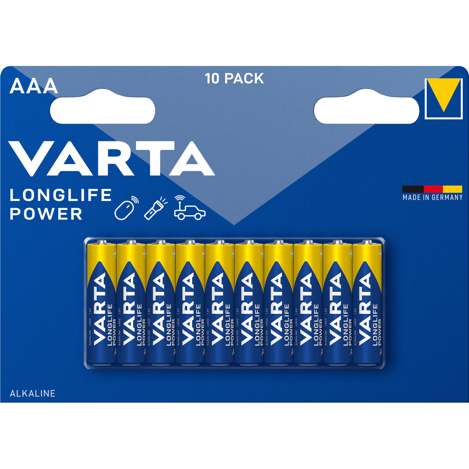 AAA Batterien Varta Longlife Power 10 Stück von Varta