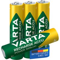 4 VARTA Akkus RECHARGE ACCU Power Micro AAA 1.000 mAh von Varta