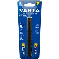 VARTA Aluminuim Light F10 Pro LED Taschenlampe schwarz, 150 Lumen von Varta
