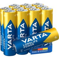 12 VARTA Batterien LONGLIFE Power Mignon AA 1,5 V 12 VARTA Batterien LONGLIFE Power Mignon AA 1,5 V von Varta