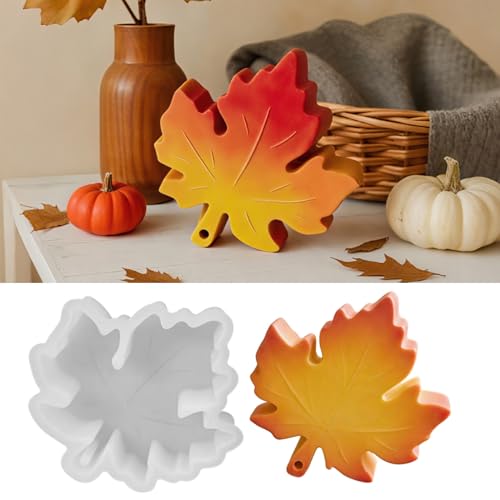 Silikonformen Gießformen Herbst, Herbstblätter Silikonform Herbst, Gießformen Silikon, DIY Herbstblätter Deko Anhänger, Ahornblätter Gießform Herbst, für DIY Herbstdeko Handwerk von Vartegas