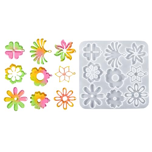 Vartegas 12er-Set Blumenformen Aus Silikon Für Epoxidharz Schmuck Ohrringe Anhänger DIY Kerzendekoration Geschenkideen Muttertag Frühlingsdekoration Vartegas 12er-Set Blumenformen Aus Silikon Für Epoxidharz Schmuck Ohrringe Anhänger DIY Kerzendekoration Geschenkideen Muttertag Frühlingsdekoration von Vartegas