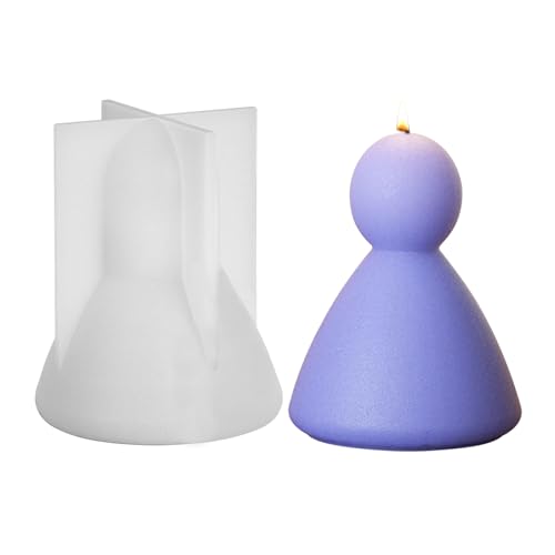 Vartegas 3 Größen Silikon Gießformen Für DIY Kerzen Gips Handwerk Kerzenformen 3D Texturen Epoxidharz Zement (C) von Vartegas