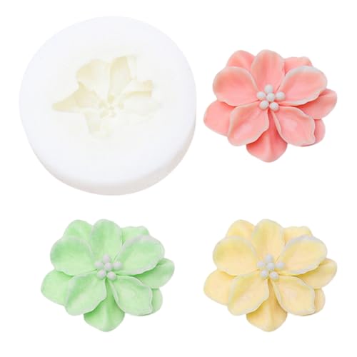 Vartegas 3D Blüten Silikonformen Für Blumenkugel Kerzen Fondant Schokolade | Lebensmittelechte Gießformen Mit Präziser Blütenstruktur | Ideal Für Kuchendekoration DIY Geschenk (A) von Vartegas