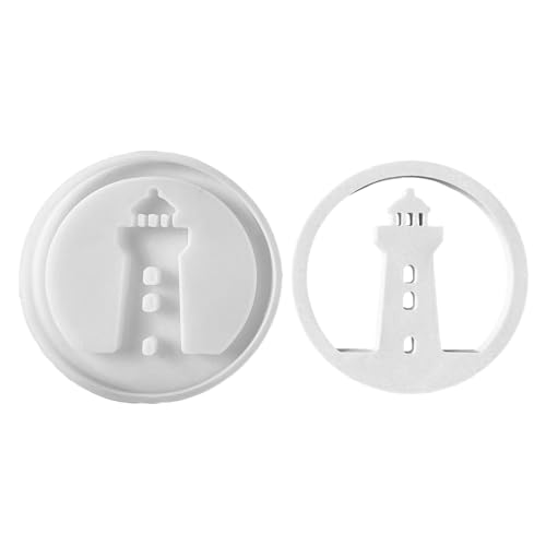 Vartegas 3D Silikonformen Maritim Leuchtturm Anker Boot Gießformen Gipsformen für DIY Handwerk Dekoration (B) von Vartegas