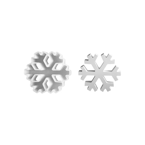 Vartegas Schneeflocken Silikonform Gießformen Weihnachtsdekoration für DIY Kerzenherstellung Epoxidharz Gipsformen 3 Größen (A) von Vartegas