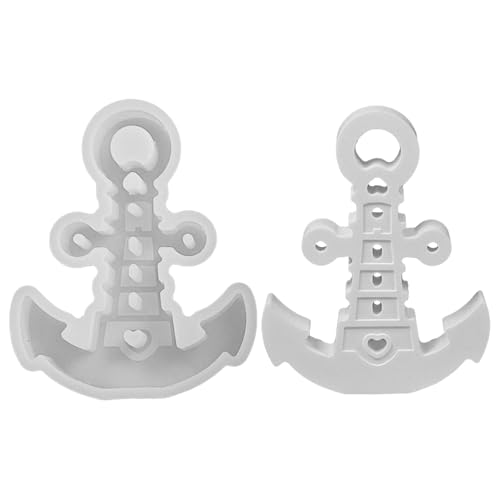 Vartegas Silikonformen Anker Leuchtturm Maritime Gießformen Für Kerzen Gips DIY Boot Wiederverwendbare Kerzenformen Aus Lebensmittelechtem Silikon Handwerk Basteln von Vartegas