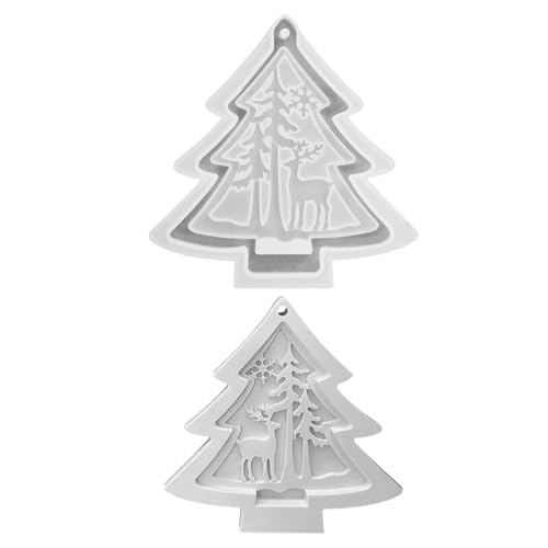 Vartegas Silikonformen Gießformen Weihnachten Anhänger Stern Für Gips Epoxidharz Weihnachtsdekoration (B) von Vartegas