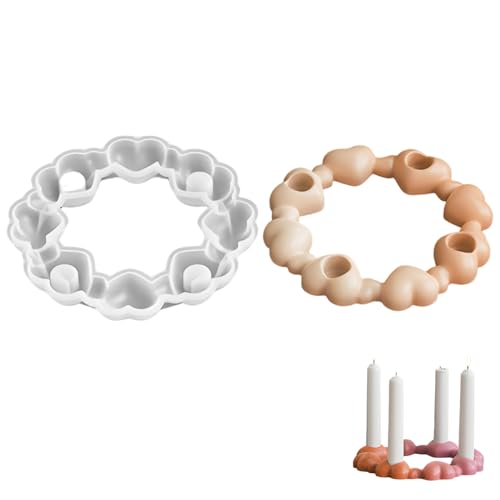 Vartegas Silikonformen Kleeblatt Kegelkerzen Betongussformen DIY Basteln Kerzenherstellung Handwerk Gießformen für Harzguss und Epoxidharz Vartegas Silikonformen Kleeblatt Kegelkerzen Betongussformen DIY Basteln Kerzenherstellung Handwerk Gießformen für Harzguss und Epoxidharz von Vartegas