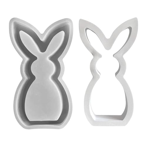 Vartegas Silikonformen Ostern Osterhase Gießform Gipsformen DIY Handwerk Für Osterdeko Kerzenwachs Epoxidharz Basteln Kunsthandwerk Geschenkverpackung (B) von Vartegas