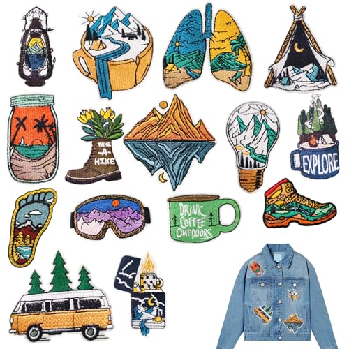 15 Pcs Patches Zum Aufbügeln Aufnäher Zum Aufbügeln Rucksack Patch Aufnäher Patches Flicken Zum Aufbügeln Zubehör Für Jeans/Jacken/Hüte/Schuhe/Rucksäcke Und Andere Kleidung 15 Pcs Patches Zum Aufbügeln Aufnäher Zum Aufbügeln Rucksack Patch Aufnäher Patches Flicken Zum Aufbügeln Zubehör Für Jeans/Jacken/Hüte/Schuhe/Rucksäcke Und Andere Kleidung von Vasemele