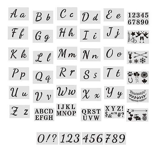 Vasemele 40 Stück Buchstaben Schablone groß Schriftschablone Alphabet Schablonen Schriften Schablonen Buchstaben Schablone Kunst Schablone Malschablonen Kunststoff Zeichenschablonen Zahlenschablonen Vasemele 40 Stück Buchstaben Schablone groß Schriftschablone Alphabet Schablonen Schriften Schablonen Buchstaben Schablone Kunst Schablone Malschablonen Kunststoff Zeichenschablonen Zahlenschablonen von Vasemele