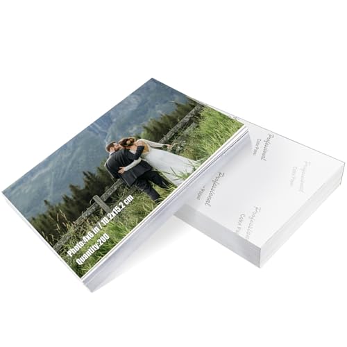 Vasemouh 200 Blatt Fotopapier 10x15 cm, Hochwertiges Glanzpapier für lebendige und klare Bilder, Perfekt für Fotodrucke und kreative Projekte von Vasemouh