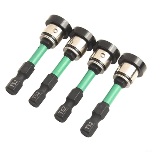 Magnetische Gipskarton-Positionierschraubendreher-Bits, 50 mm, Kreuz-Trockenbau-Schrauben-Setter-Set für elektrische Bohrmaschine, Holzbearbeitung, Handwerkzeuge (B), 4 Stück von Vasiumic