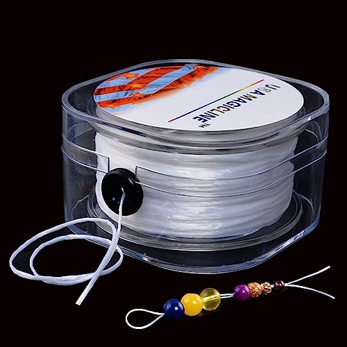 Gummiband für Armbänder, 0.3mm Weiß Transparent Spule, 200M Klar Reißfest Nylonschnur, für Perlenschmuck Armbänder Basteln Gummiband für Armbänder, 0.3mm Weiß Transparent Spule, 200M Klar Reißfest Nylonschnur, für Perlenschmuck Armbänder Basteln von Vastsea