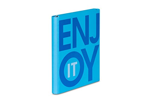 Dokumentenmappe "ENJOY IT" / Heftbox / A4 / Farbe: blau von Vau-Pe