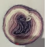 Wolle Garn Farbverlauf, 400g (4x100g) Wolle zum Häkeln, Mehrfarbiges Gradient Häkelgarn, Schön Farbverlaufswolle, Super Weich Häkelgarn - Lila von Vauki