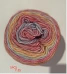Wolle Garn Farbverlauf, 400g (4x100g) Wolle zum Häkeln, Mehrfarbiges Gradient Häkelgarn, Schön Farbverlaufswolle, Super Weich Häkelgarn - Rot Lila von Vauki