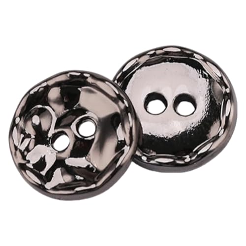 10 Stück Metall Knöpfe 11mm Hemdknöpfe 2 Loch Knöpfe Vintage Metallknöpfe Nähknöpfe Strickknöpfe Mantelknöpfe Pulloverknöpfe Bastelknöpfe für DIY Nähen Kleidungsdekoration,Gun Black 10 Stück Metall Knöpfe 11mm Hemdknöpfe 2 Loch Knöpfe Vintage Metallknöpfe Nähknöpfe Strickknöpfe Mantelknöpfe Pulloverknöpfe Bastelknöpfe für DIY Nähen Kleidungsdekoration,Gun Black von Vayliro
